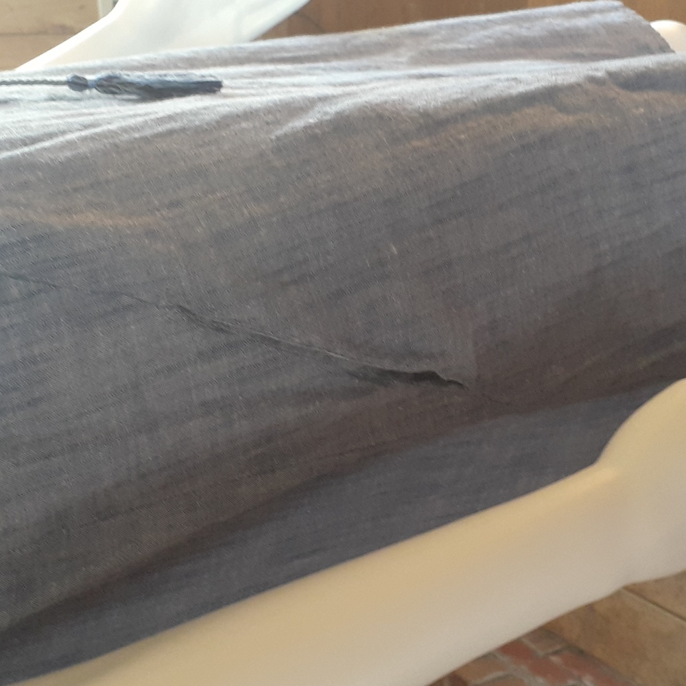 Ariat Blue Denim Dress with Brown Accents - Picture 3 of 8